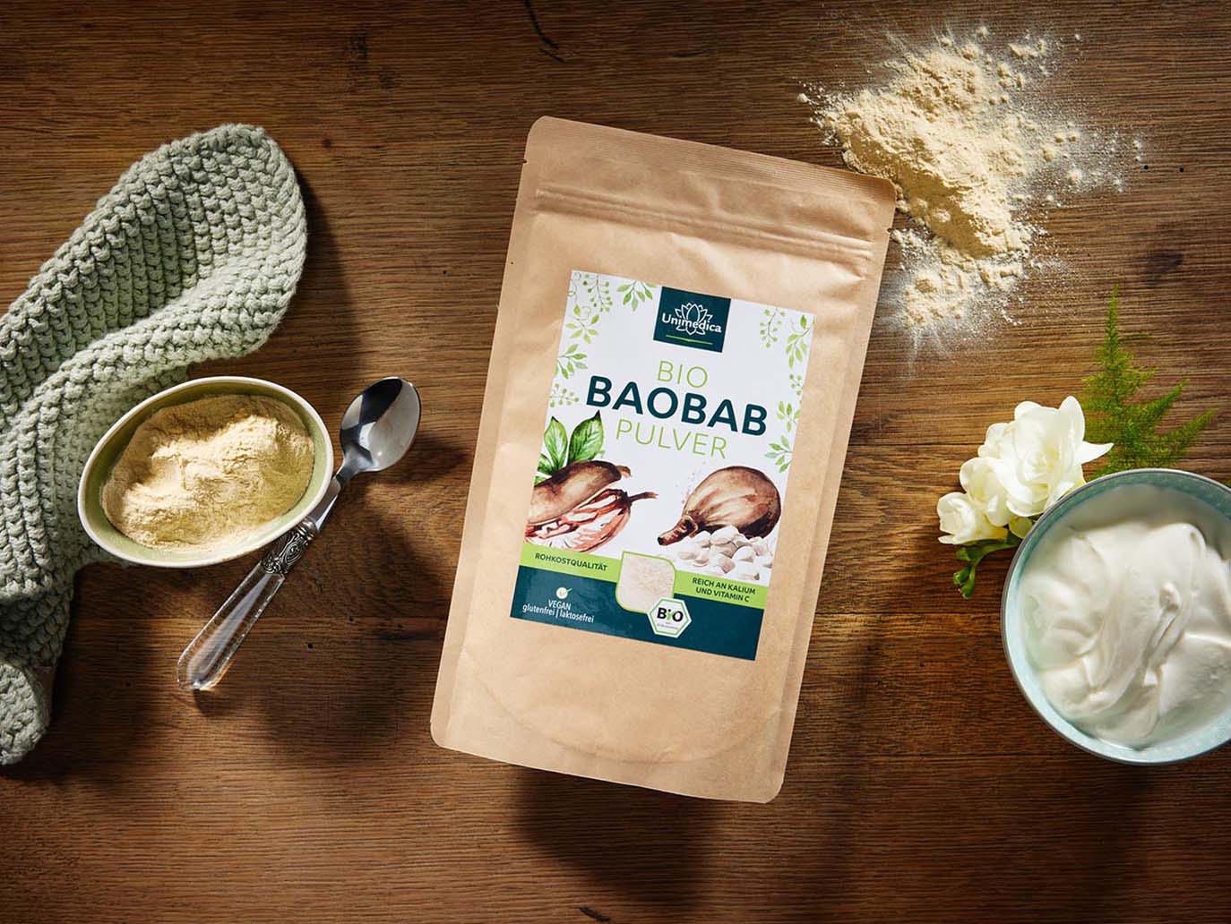 Organic Baobab Powder - Raw-Food Quality - 250 g - from Unimedica